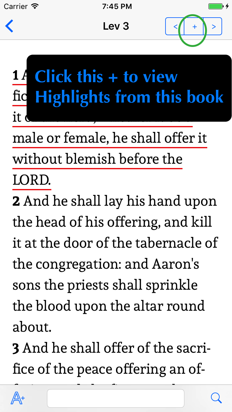 View Highlighted and Bookmarked